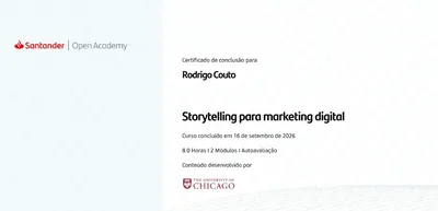 Certificado Storytelling