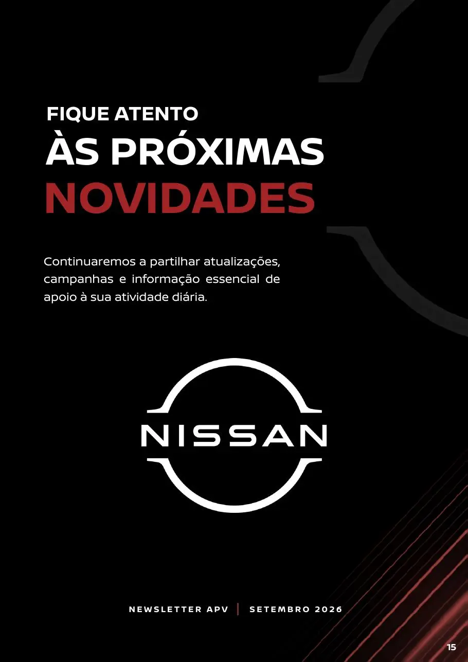 Página de fecho da Newsletter APV